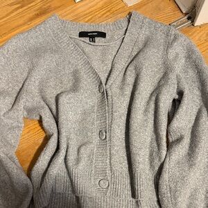 Vero Moda Women's Light Gray Cardigan